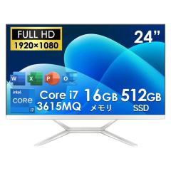 �f�X�N�g�b�v�p�\�R�� Win11���� �f�X�N�g�b�vPC �p�\�R�� ��̌^�p�\�R�� �C���e��Core i7 ��3���� �������[:16GB ����SSD:512GB 24�^�t