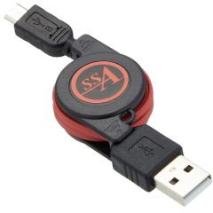 SSA�T�[�r�X �]���[�d�Ή��E����莮���[���P�[�u�� microUSB�I�X-USB�EA�I�X 75cm SU2-MCR75NR