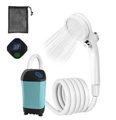 ポータブルシャワー屋外シャワーキャンプサイトUSB充電式ビルトイン4400mah Amazon.co.jp: AZXJCポータブルアウトドアシャワー、4400 mAh