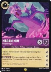 fBYj[ Ji 47/204EENEQ Madam Mim - Purple Dragon (L WFh) Disney LORCANA Rise Of The Floodborn