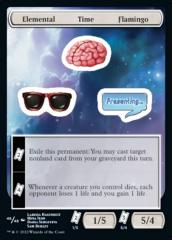 �}�W�b�N�U�M���U�����O UNF EN 46/48 Elemental Time Flamingo (�p��� �X�e�b�J�[) UNFINITY