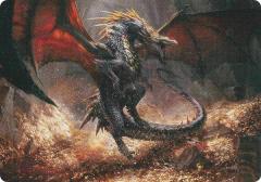 MTG 指輪物語　ホリデーリリース　英語版　洞窟に宝蓄えしドラゴン　銀幕foil マジックザギャザリング LTR JP 61/81 洞窟に宝蓄えしドラゴン (日本語