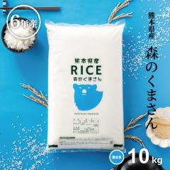 米 10kg お米 森のくまさん 無洗米 熊本県産 令和6年産 無洗米5kg×2袋 こめたつ スピード配送