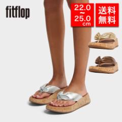 fitflop tBbgtbv fB[X gOT_ HN3 F-MODE LEATHER-TWIST FLATFORM TOE-THONGS (CORK) ̈U Ռz 