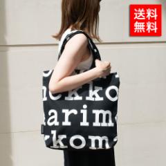 }bR MARIMEKKO 47312 g[gobO OFF WHITE/BLACK Notko Logo bag fB[XfB[X lC Mtg ̓ ̓ IV 