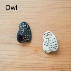 �{�[���u���[�` Owl�b BONE BROOCH �o�b�W �o�b�` �A�N�Z�T���[ �s�� ������� ��i ���R �n���h���C�h �k�� �t�@�b�V���� �i�`������ ��