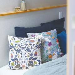 �����~���L �N�b�V�����J�o�[ C�bCushion cover 45�~45cm �C���e���A ������� ���킢�� �A�� �N�b�V���� �J�o�[ �{�^�j�J�� �t�����[ ��