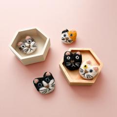 �t�F���g�u���[�` Cat Face�b FELT BROOCH �A�N�Z�T���[ �s�� ������� ��i �n���h���C�h �k�� �t�@�b�V���� �i�`������ ���� �r�уt�F