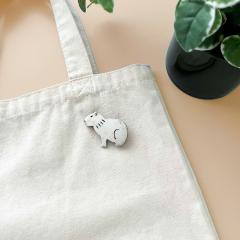 �{�[���u���[�` �J�s�o�� Capybara�b BONE BROOCH �o�b�W �o�b�` �A�N�Z�T���[ �s�� ������� ��i ���R �n���h���C�h �k�� �t�@�b�V����
