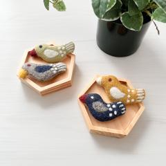 �t�F���g�u���[�` Hato�b FELT BROOCH �A�N�Z�T���[ �s�� ������� ��i �n���h���C�h �k�� �t�@�b�V���� �i�`������ ���� �r�уt�F���g 