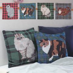 �����~���L �N�b�V�����J�o�[�i�L���j�bCushion cover 45�~45cm �C���e���A ������� ���킢�� �N�b�V���� �J�o�[ �`�F�b�N �A�[�g �L ��