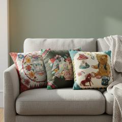 �i�^���[���e �N�b�V�����J�o�[ B�bCushion cover 45�~45cm �C���e���A ������� ���킢�� �A�� �N�b�V���� �J�o�[ �A�[�g �|�b�v ���g��