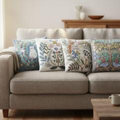 �����~���L �N�b�V�����J�o�[ D�bCushion cover 45�~45cm �C���e���A ������� ���킢�� �A�� �N�b�V���� �J�o�[ �{�^�j�J�� �t�����[ ��