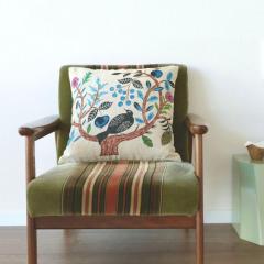 �����~���L �N�b�V�����J�o�[�iBirdtree�j�bCushion cover 45�~45cm �C���e���A ������� ���킢�� �� ���� �A�� �o�[�h �N�b�V����