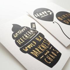 OLD ENGLISH BLACKS AND GOLDS �O���[�e�B���O�J�[�h�b���b�Z�[�W�J�[�h �M�t�g �a���� �v���[���g