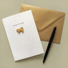 OLD ENGLISH ENAMEL PIN �O���[�e�B���O�J�[�h�b���b�Z�[�W�J�[�h �M�t�g �a���� �v���[���g