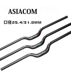 ASIACOM MTB�p�J�[�{���n���h�� ��25.4/31.8mm ���C�U�[�o�[ �܂��ݎ��]�ԃn���h���yASC-F27�z