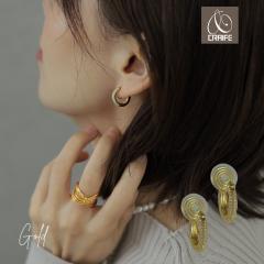 �ɂ��Ȃ� �C�������O �t�[�v �����A�����M�[�Ή� 18K �j�b�P���t���[ �W���R�j�A ���f�B�[�X ��l ���킢�� �G���K���g �W���G���[ �s�A