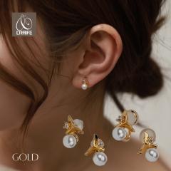 �ɂ��Ȃ� �C�������O �s�A�X �p�[�� �t�F�C�N�p�[�� �����A�����M�[�Ή� 18K�R�[�e�B���O �j�b�P���t���[ �C���[�J�t �C���J�t �W���R�j