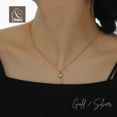 �l�b�N���X �T�[�W�J���X�e�����X 316L �����A�����M�[�Ή� 18K �R�[�e�B���O ���f�B�[�X ��l ���킢�� �n�[�g �V���v�� ��i �G���K��