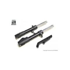 シグナスX 2型　フロントフォークキャリパーセット　KN企画 KN企画 スーパーフロントフォーク【ブラック】シグナスX 【2/3型
