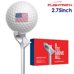 �t���C�g�p�X FlightPath Golf Tees �e�B�[ 2.75�C���` �z���C�g �S���t ���E���h�p�i USA���A���i ���s�A��