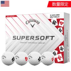 �L�����E�F�C SUPERSOFT Aces�{�[�� �S���t�{�[�� 1�_�[�X �S12���� ���ʌ��� 2025�N���f�� Callaway USA���A���i ���s�A��