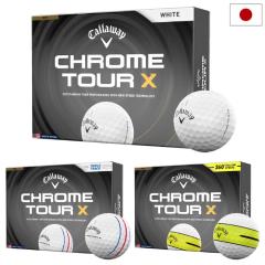�L�����E�F�C CHROME TOUR X / TRIPLE TRACK / 360�� YELLOW STRIPE �S���t�{�[�� 1�_�[�X 12���� Callaway �S���t 2026�N���f�� �S���t