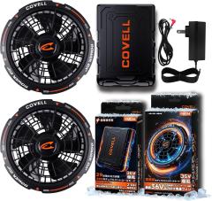 COVELL�y2026�N�V�^36V�z�󒲕� �󒲃E�F�A�p �t�@���o�b�e���[�Z�b�g 36V���o�� 20000mAh 7�`36V 26�i�K���� �󒲍�ƕ��p �o�b�e���[ 