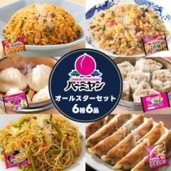 冷凍食品 惣菜 餃子 炒飯/バーミヤン オールスターセット6種6袋/ギョーザ ぎょうざ 冷凍餃子 焼売 ビーフン キムチ炒飯 春