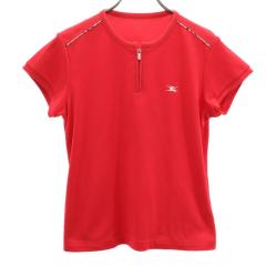 新品 BURBERRY GOLF 三陽商会 バーバリー ポロシャツ 半袖 XL バーバリーゴルフ 三陽商会 日本製 ゴルフ 半袖 ハーフジップ