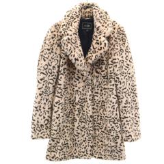 Guess ゲス レオパード柄 ファーコート XS ピンク系 レディースの通販 