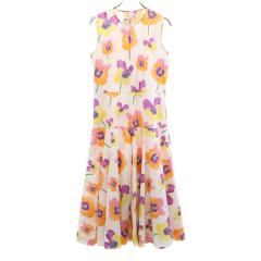 MARNI マルニ イタリア製 花柄 ノースリーブ ワンピース 38 ホワイト  