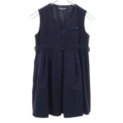 Familiar ファミリア ノースリーブ ワンピース 110 ネイビー キッズ