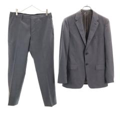 PRADA プラダ イタリア製 ウール スーツ 上下セットアップ 48R グレー