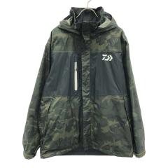 DAIWA ダイワ フィッシング 中綿 ジャケット ジャンパー 迷彩 M Daiwa ダイワ 迷彩柄 レインジャケット L カーキ ナイロンジャケット