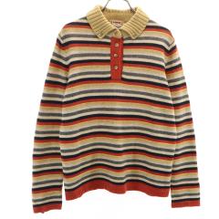 ケンゾー 中綿 豚革 レザージャケット F ベージュ KENZO 本皮