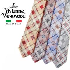 ���B���B�A���E�G�X�g�E�b�h �l�N�^�C �X���� �`�F�b�N W0101 slim 7cm�� VIVIENNE WESTWOOD �V���N �u�����h �j�� 20�� 30�� 40�� 50�� 