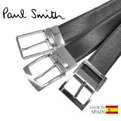 Paul Smith �|�[���X�~�X �����Y ���U�[ �x���g ���o�[�V�u�� M1A-4437 �T�C�Y������ �u���b�N �u���E�� �r�W�l�X �t�H�[�}�� �M�t�g
