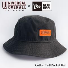 NEW ERA �j���[�G�� �~ UNIVERSALOVERALL ���j�o�[�T���I�[�o�[�I�[�� �o�P�b�g�n�b�g DS1592 �u���b�N NEW ERA �����Y ���f�B�[�X �j��