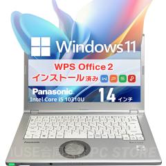 m[gp\R  Core i5 10310U/8GB/SSD256GB/Windows11 WPS Office Panasonic Lets note CF-LV9 14C`/ݒς