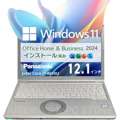 m[gp\R  Core i7-8650U/16GB/SSD512GB/Windows11 MS Office Panasonic Lets note CF-SV7 12.1C`/ݒς