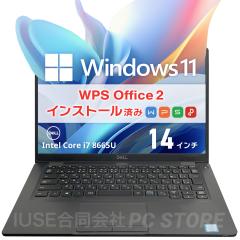 m[gp\R  Core i7 8665U/16GB/SSD512GB/Windows11 WPS Office DELL Latitude 5400 14C`/ݒς