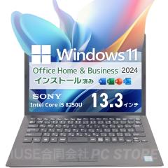 m[gp\R  Core i5-8250U/8GB/SSD256GB/Windows11 MS Office SONY VAIO Pro PG VJPG11C11N 13.3C`/ݒς