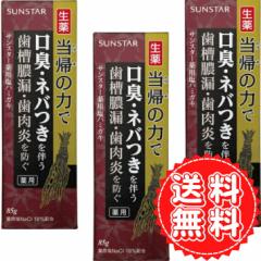 歯磨き粉 虫歯 薬用塩ハミガキ 当帰の力 生薬 トウキ ハグキケア 歯周病 歯槽膿漏 歯肉炎 ハグキのハレ 出血 口臭 予防 歯 匂い サンスタ