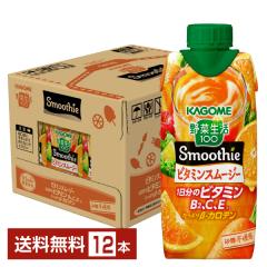 �J�S�� ��ؐ���100 Smoothie �r�^�~���X���[�W�[ �I�����W���L�����b�gMix 330ml  LL�v���Y�}�e�� 12�{ 1�P�\�X ��������
