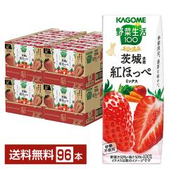 �G�ߌ��� ��ؐ���100 �{���̈�i ��錧�Y �g�ق��؃~�b�N�X �J�S�� 195ml ���p�b�N 24�{�~4�P�[�X�i96�{�j ��������