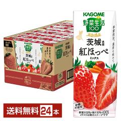 �G�ߌ��� ��ؐ���100 �{���̈�i ��錧�Y �g�ق��؃~�b�N�X �J�S�� 195ml ���p�b�N 24�{ 1�P�[�X ��������