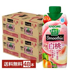 �G�ߌ��� ��ؐ���100 Smoothie ���Y����Mix �X���[�W�[ �J�S�� 330ml ���p�b�N 12�{�~4�P�[�X�i48�{�j ��������