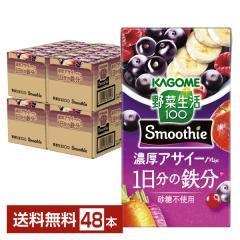 ��ؐ���100 Smoothie �Z���A�T�C�[Mix �X���[�W�[ �J�S�� 125ml ���p�b�N 24�{�~2�P�[�X�i48�{�j ��������